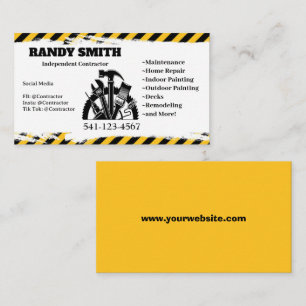 Independant Contractor Business Card