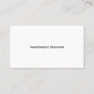 Independant Designer Business Card