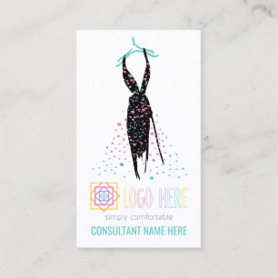 Independant Fashion Retailer Blogger add Logo Business Card