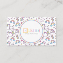 Independant Fashion Retailer Business Card Unicorn