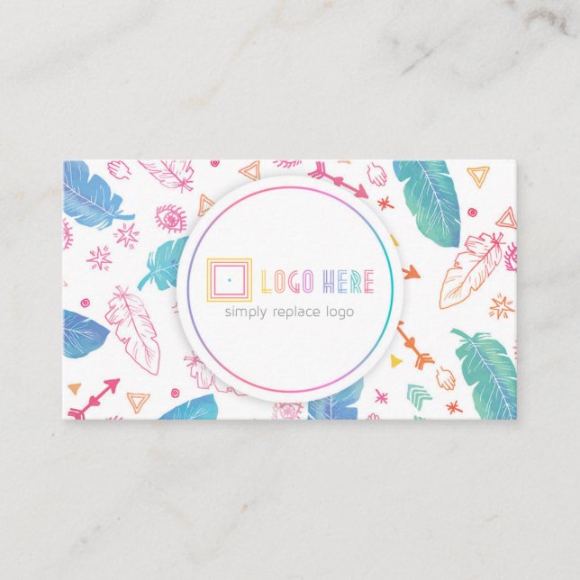 Independant Fashion Retailer Business Cards Boho (Front)