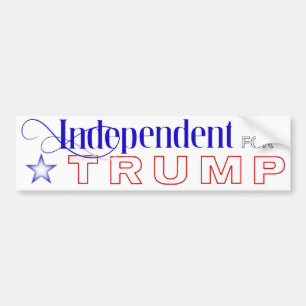 Independant for Trump Bumper Sticker