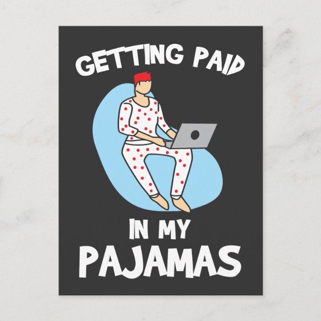 Independant Freelancer Own Boss self employed Postcard (Front)