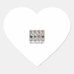 Independant Goose Patriotic Vintage T-Shirt Design Heart Sticker