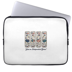 Independant Goose Patriotic Vintage T-Shirt Design Laptop Sleeve