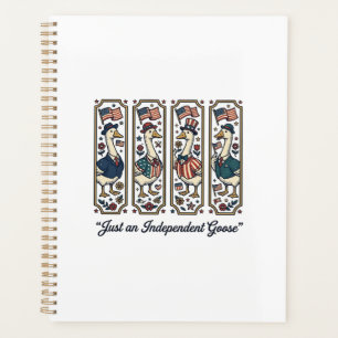 Independant Goose Patriotic Vintage T-Shirt Design Planner