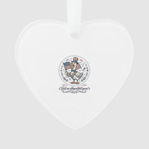 Independant Goose Vintage Patriotic Shirt Design ( Ornament