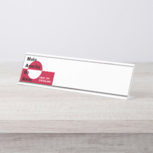 Independant Greenland Desk Name Plate