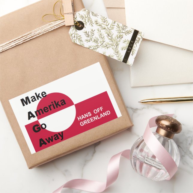 Independant Greenland Rectangular Sticker (Gifting)