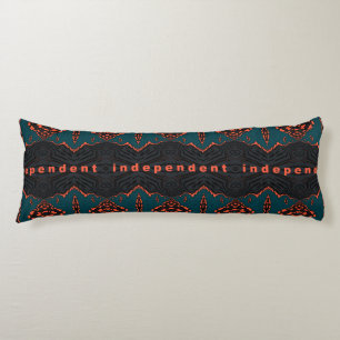 Independant in Orange and Dark Green Body Cushion