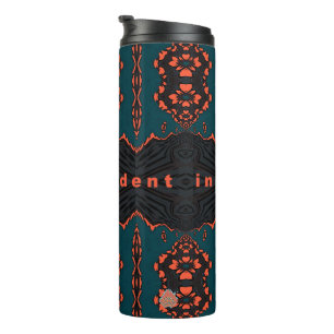 Independant in Orange and Green Thermal Tumbler