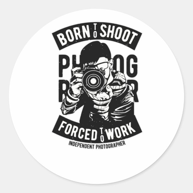 Independant Photographer Classic Round Sticker (Front)