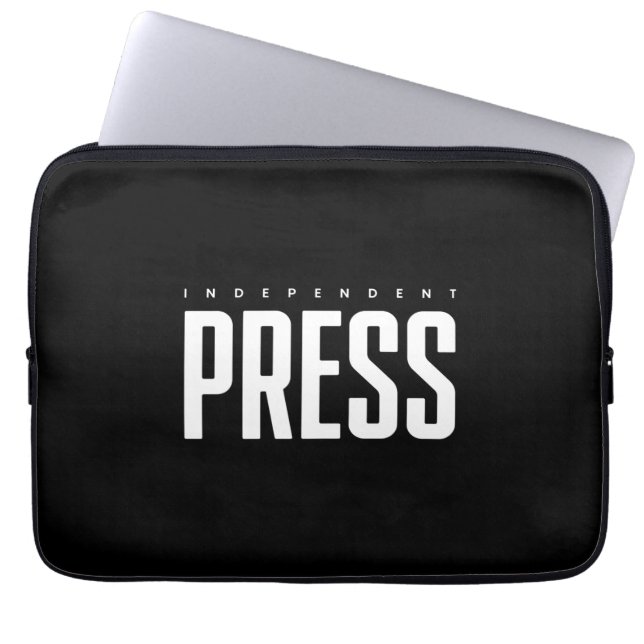 Independant Press Identification Badge Laptop Sleeve (Front)