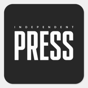 Independant Press Identification Badge Square Sticker