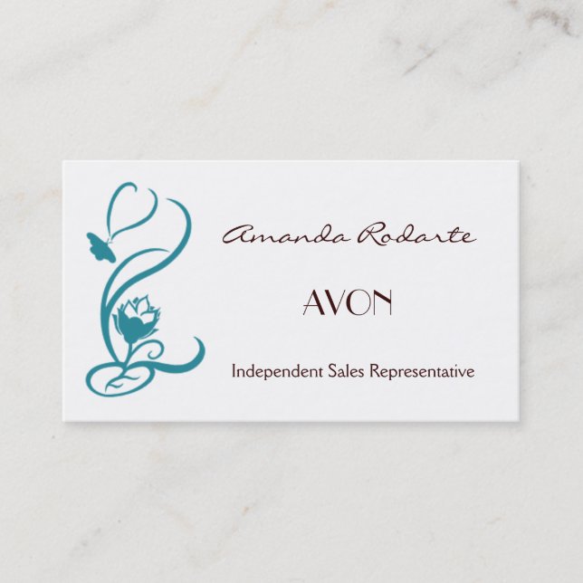 Independant Sales Representative , Amanda Rodarte Business Card (Front)