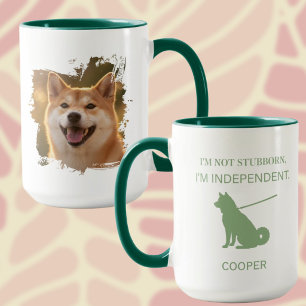 Independant Shiba Inu Custom Name & Photo Mug