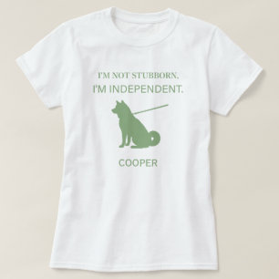 Independant Shiba Inu Dog Mum Custom Name T-Shirt
