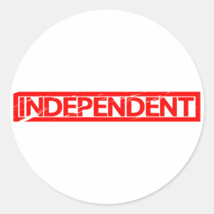 Independant Stamp Classic Round Sticker