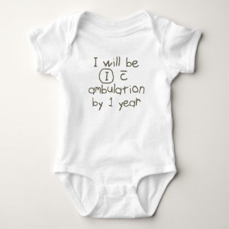independant with ambulation grey handwriting PT Baby Bodysuit