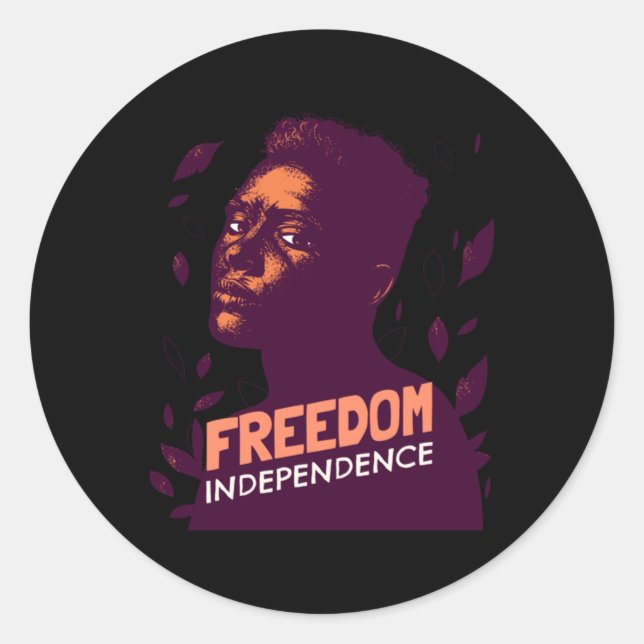 Independence And Freedom Sticker  (Front)
