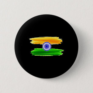 Independence Day 15 August 1947 Indian Flag Patrio 6 Cm Round Badge