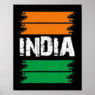 Independence Day 15 August 1947 Indian Flag Patrio Poster