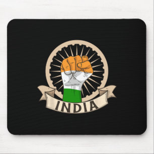 Independence Day 15 August Indian Flag Patriotic G Mouse Mat