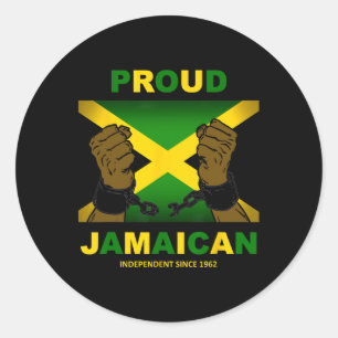 Independence Day 2024 - Proud Jamaican  Classic Round Sticker