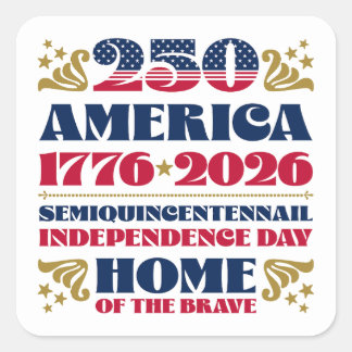 Independence Day 250 America Anniversary Sticker