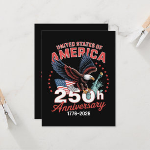 Independence Day 250th Anniversary USA Patriotic Invitation
