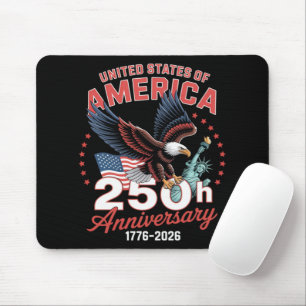 Independence Day 250th Anniversary USA Patriotic Mouse Mat