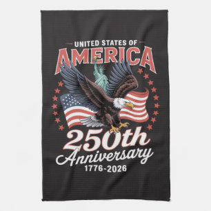 Independence Day 250th Anniversary USA Tea Towel
