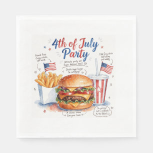 Independence Day 4th July party Napkin