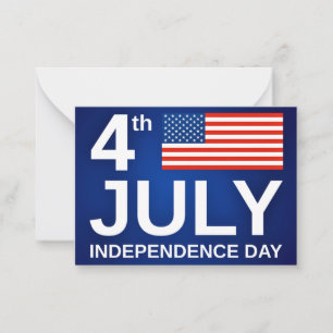 Independence Day 4th of July Card USA Flag