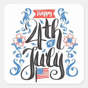 Independence Day 4th of July Classic Round Sticker