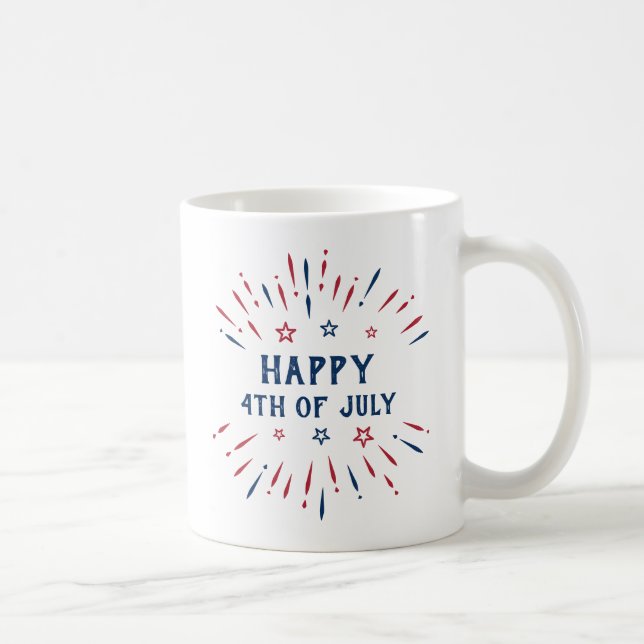 Independence Day 4th Of July Patriotic American Coffee Mug (Right)