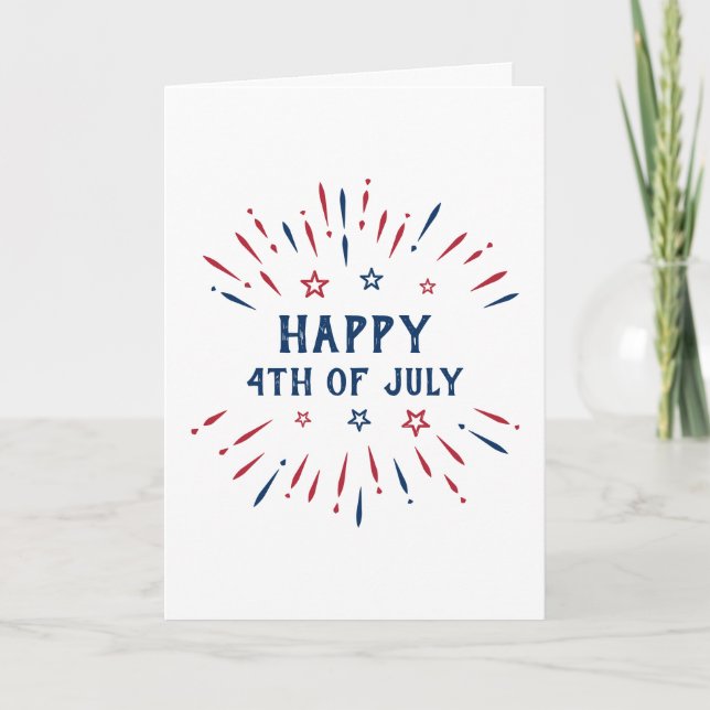 Independence Day 4th Of July Patriotic American Holiday Card (Front)