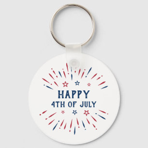 Independence Day 4th Of July Patriotic American Key Ring