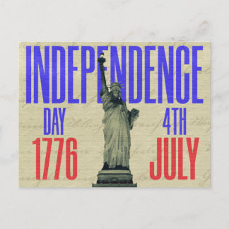 independence day 4th of july  Postcard