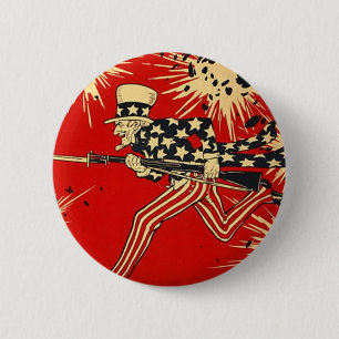 Independence Day 6 Cm Round Badge