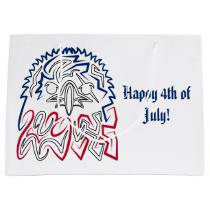 Independence Day American Eagle Large Gift Bag