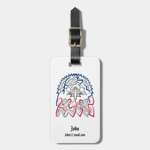 Independence Day American Eagle Luggage Tag