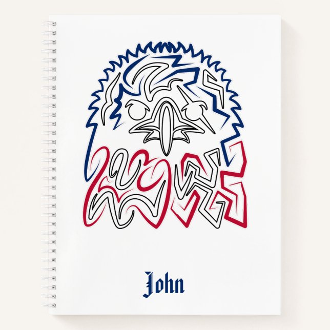Independence Day American Eagle Notebook (Front)