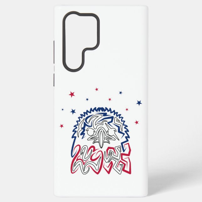 Independence Day American Eagle Stars Samsung Galaxy S22 Ultra Case (Back)