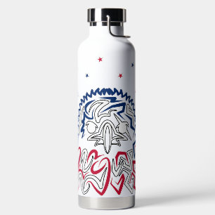 Independence Day American Eagle Stars Water Bottle