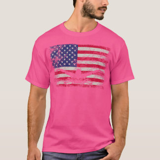 Independence Day American Flag 4Th July Swimmer Sw T-Shirt