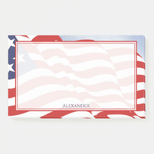 Independence Day American Flag Illustration Post-it Notes
