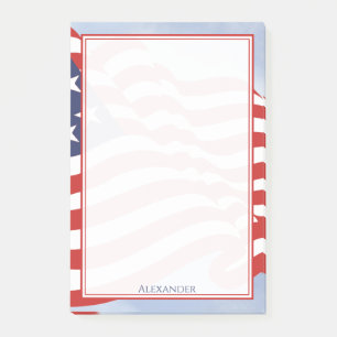 Independence Day American Flag Illustration Post-it Notes