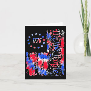Independence Day American Flag Patriotic 1776 We T Card
