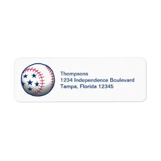 Independence Day Baseball Return Address